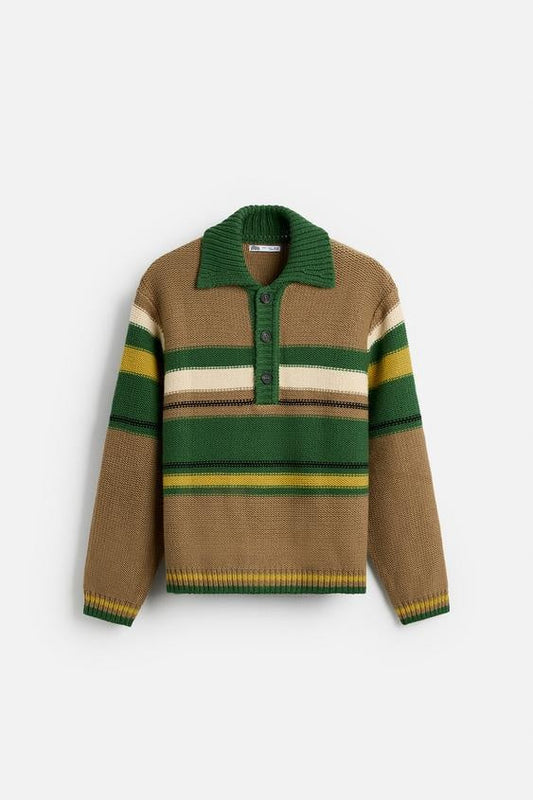 "GABIN" - POLO SWEATER