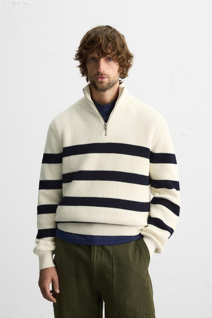 "FINN" - HALF ZIP SWEATER