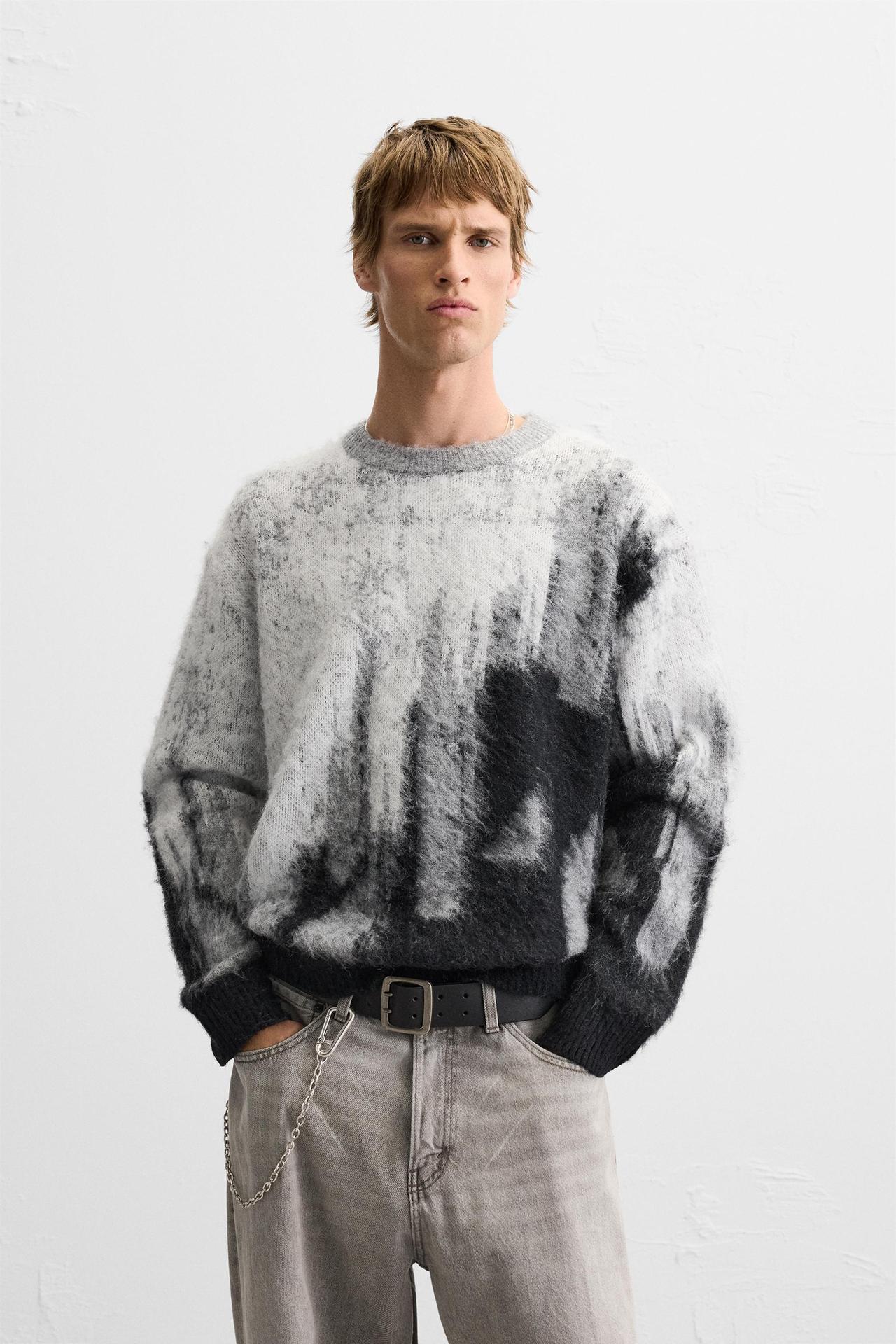 "MOHAIR" - KNIT GREY