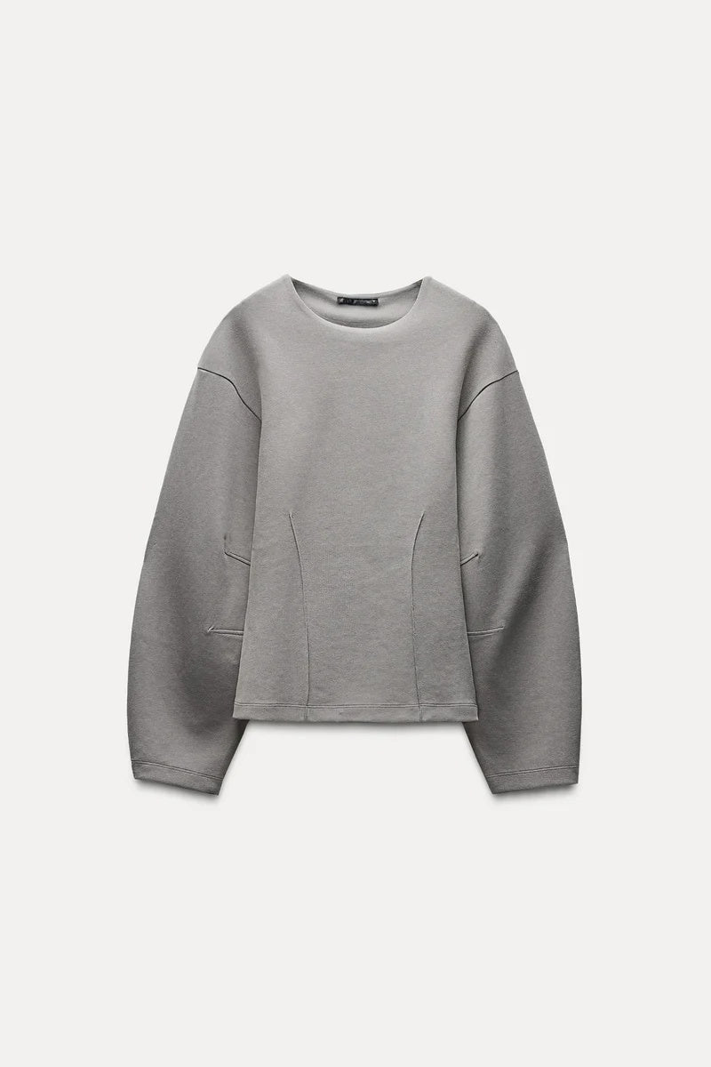 "ELIA" - SWEATSHIRT GREY