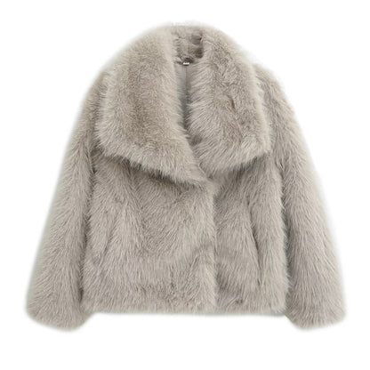 "ZOE" -  FAUX FUR JACKET (VIRAL)