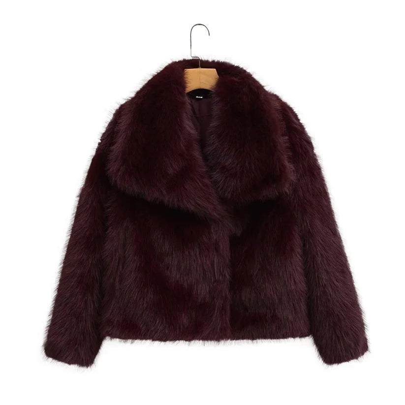 "ZOE" - FAUX FUR JACKET (VIRAL)