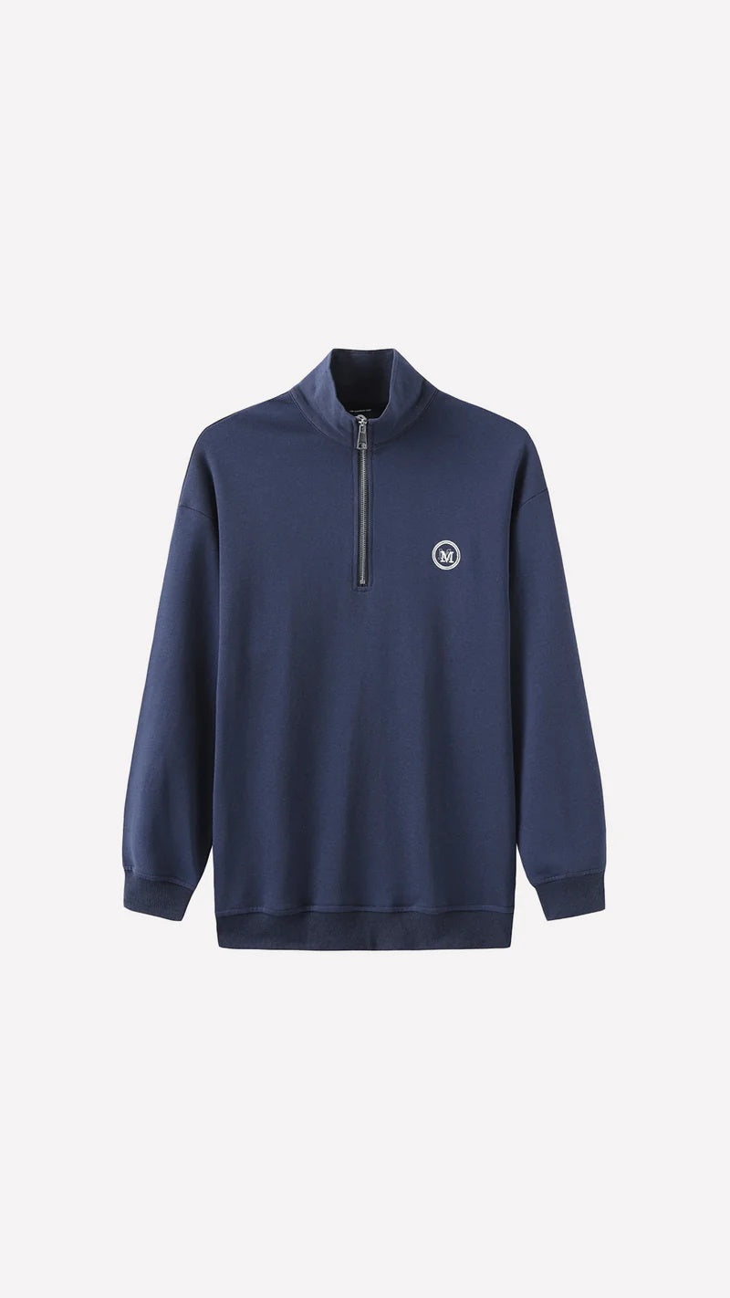 "MONACO" - HALF ZIP NAVY BLUE