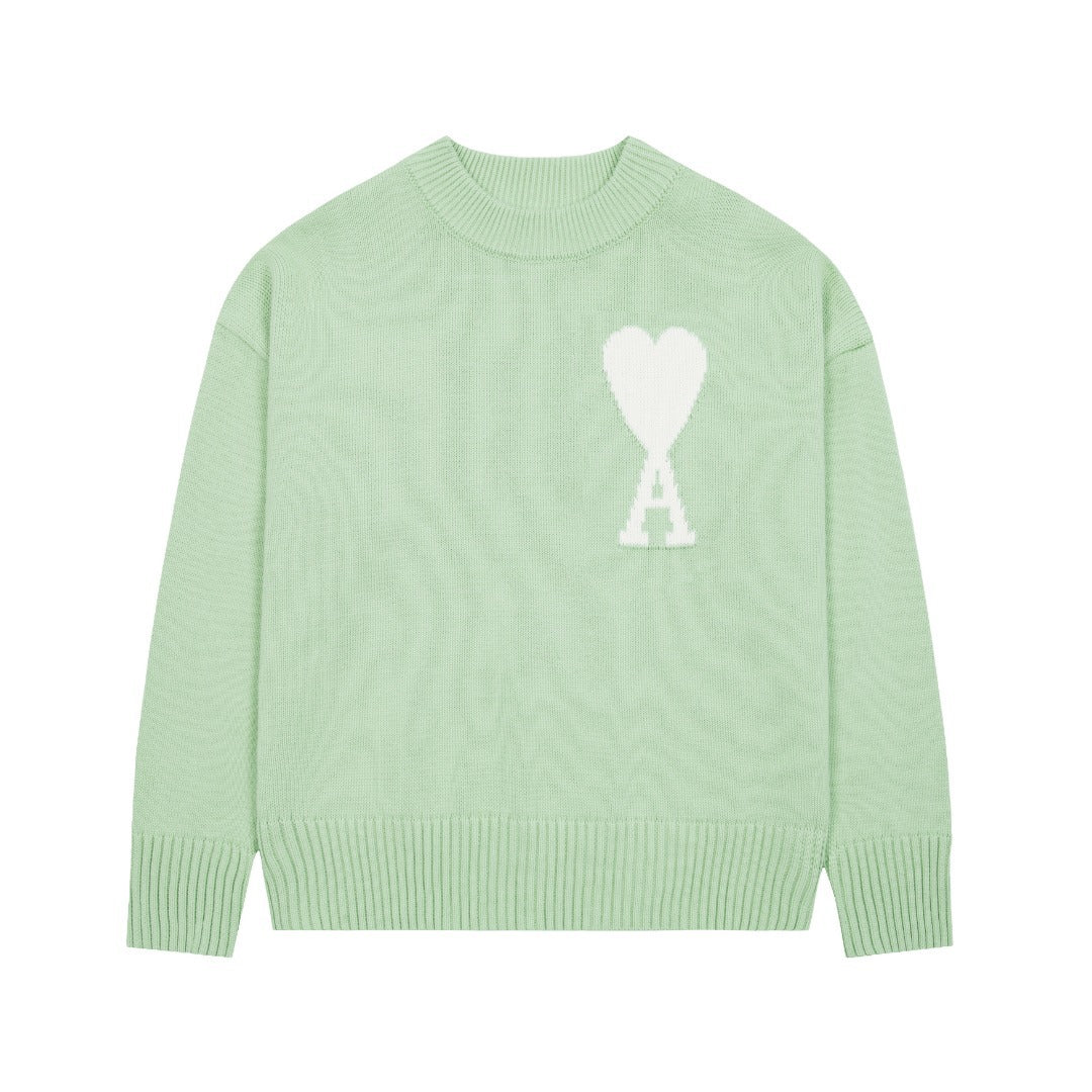 "HEART" - SWEATER MINT (UNISEX)