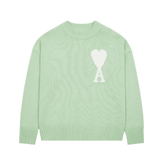 "HEART" - SWEATER MINT (UNISEX)