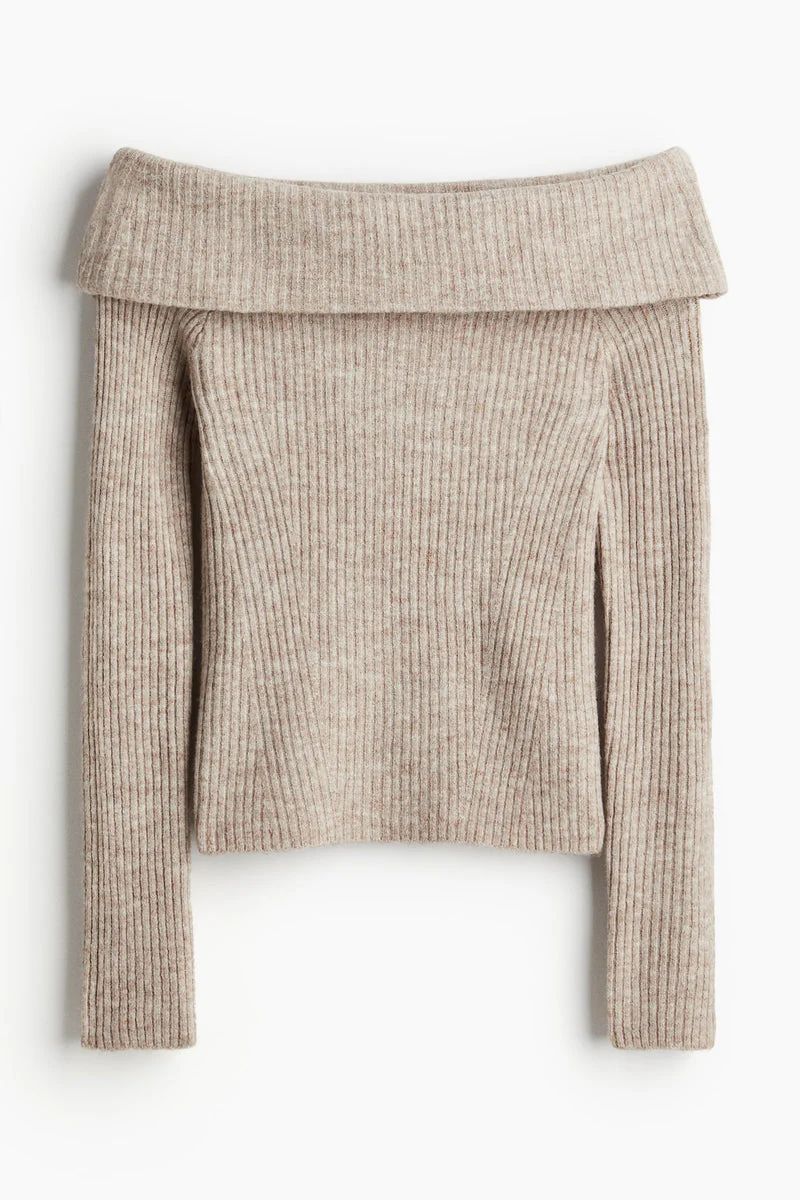 "AVA" - SHOULDER SWEATER